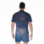 Dark Nebula Universe Galaxy Space Print Men's Rompers