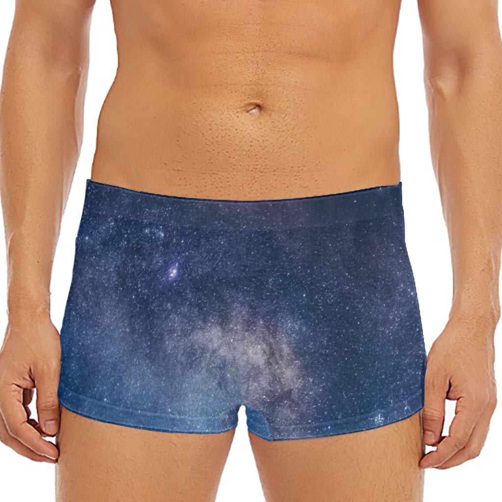 Dark Nebula Universe Galaxy Space Print Men's Short Boxer Briefs