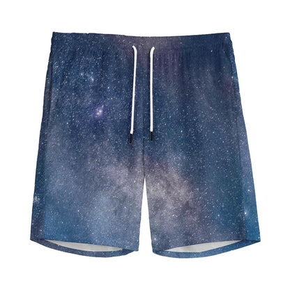 Dark Nebula Universe Galaxy Space Print Men's Sports Shorts