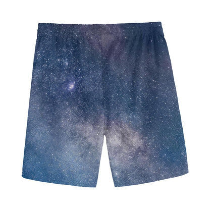 Dark Nebula Universe Galaxy Space Print Men's Sports Shorts