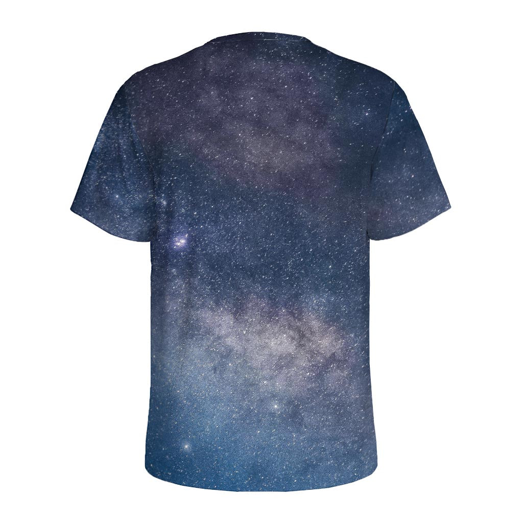 Dark Nebula Universe Galaxy Space Print Men's Sports T-Shirt