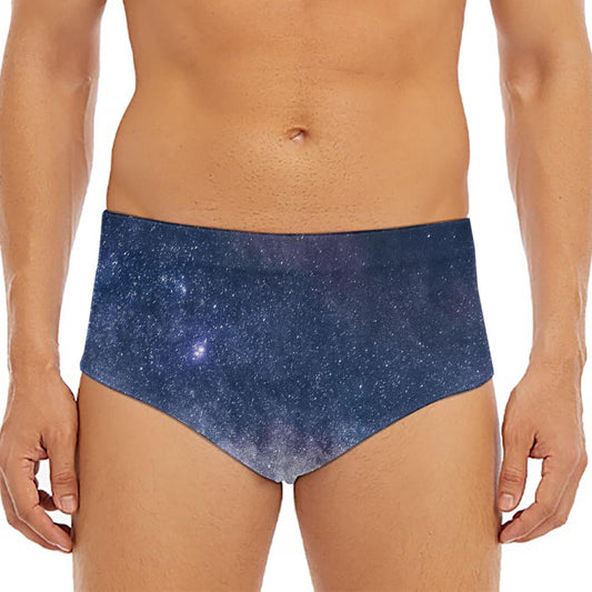 Dark Nebula Universe Galaxy Space Print Men's Triangle Swim Briefs