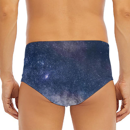 Dark Nebula Universe Galaxy Space Print Men's Triangle Swim Briefs