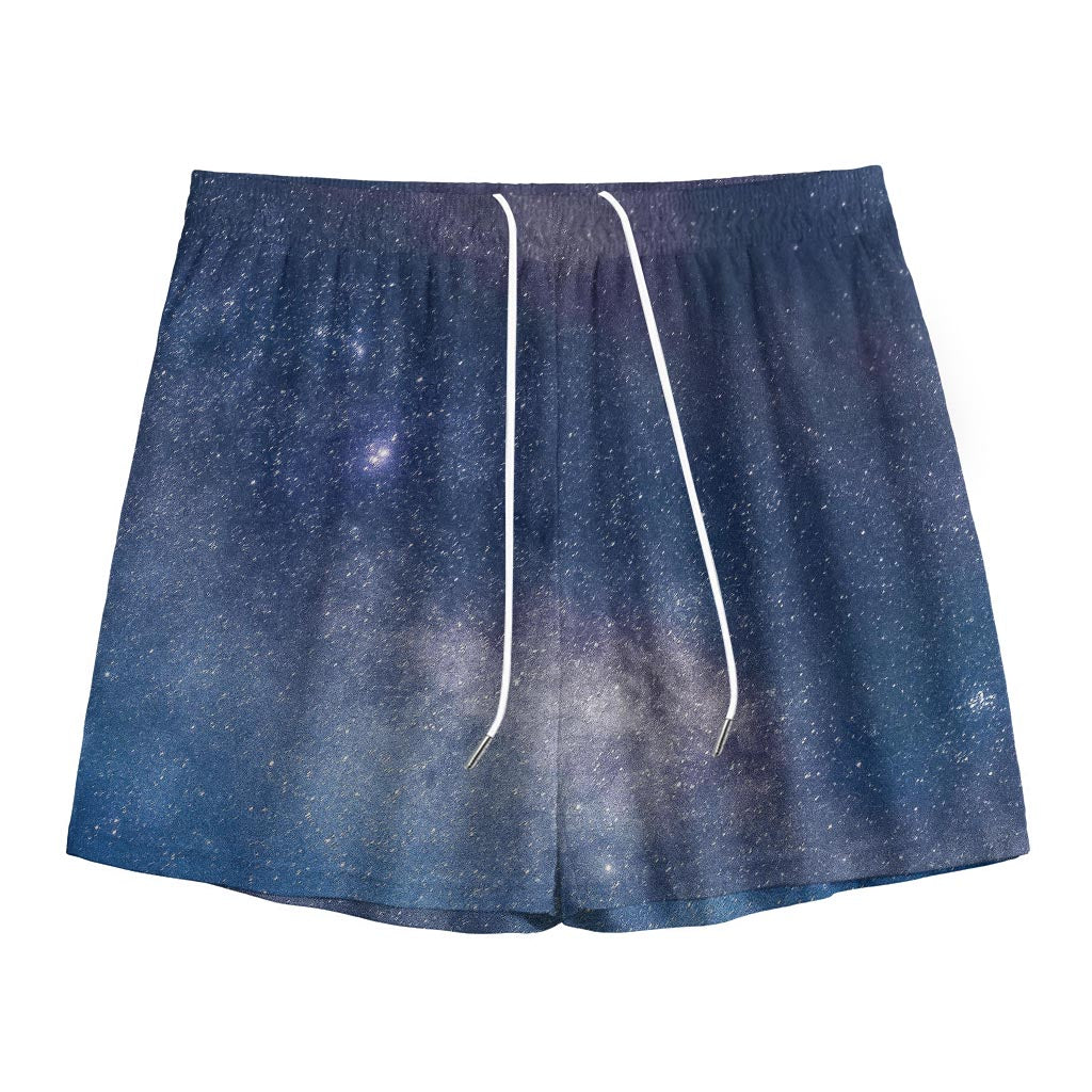 Dark Nebula Universe Galaxy Space Print Mesh Shorts