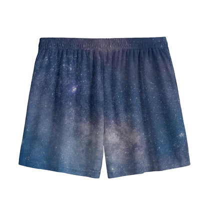 Dark Nebula Universe Galaxy Space Print Mesh Shorts