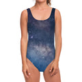 Dark Nebula Universe Galaxy Space Print One Piece Swimsuit
