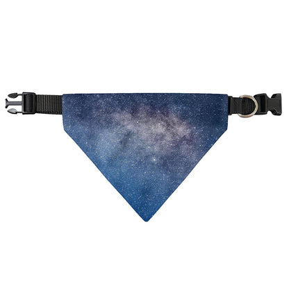 Dark Nebula Universe Galaxy Space Print Over The Collar Dog Bandana