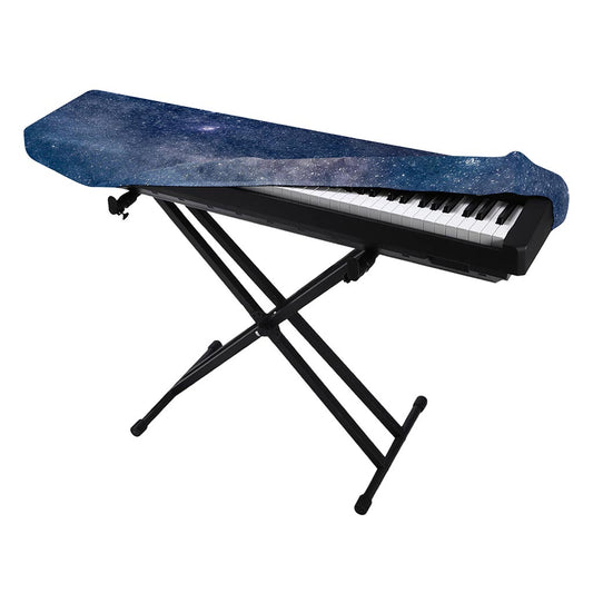 Dark Nebula Universe Galaxy Space Print Piano Keyboard Cover