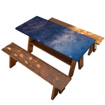 Dark Nebula Universe Galaxy Space Print Picnic Table Cover