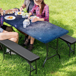 Dark Nebula Universe Galaxy Space Print Picnic Table Cover