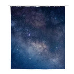 Dark Nebula Universe Galaxy Space Print Polyester Shower Curtain
