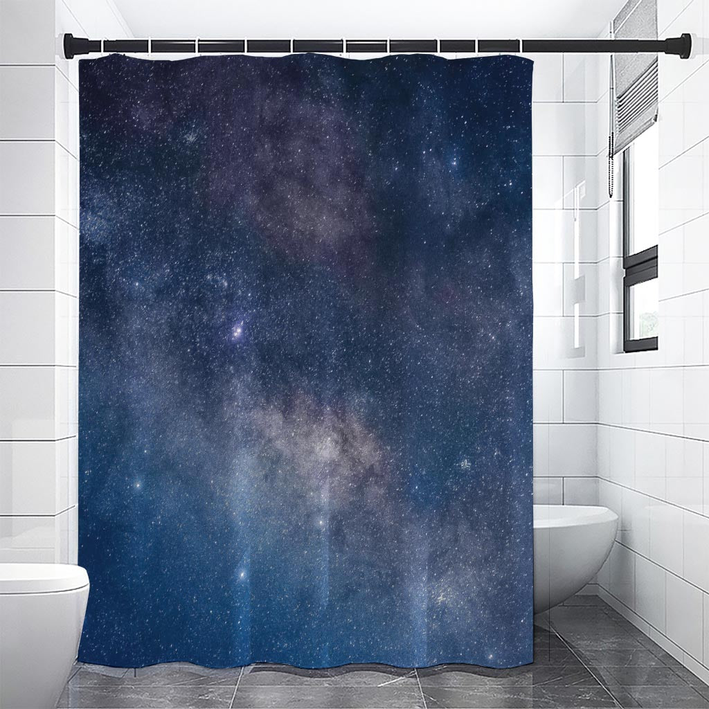Dark Nebula Universe Galaxy Space Print Premium Shower Curtain