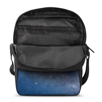 Dark Nebula Universe Galaxy Space Print Rectangular Crossbody Bag