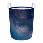 Dark Nebula Universe Galaxy Space Print Round Laundry Basket