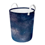 Dark Nebula Universe Galaxy Space Print Round Laundry Basket