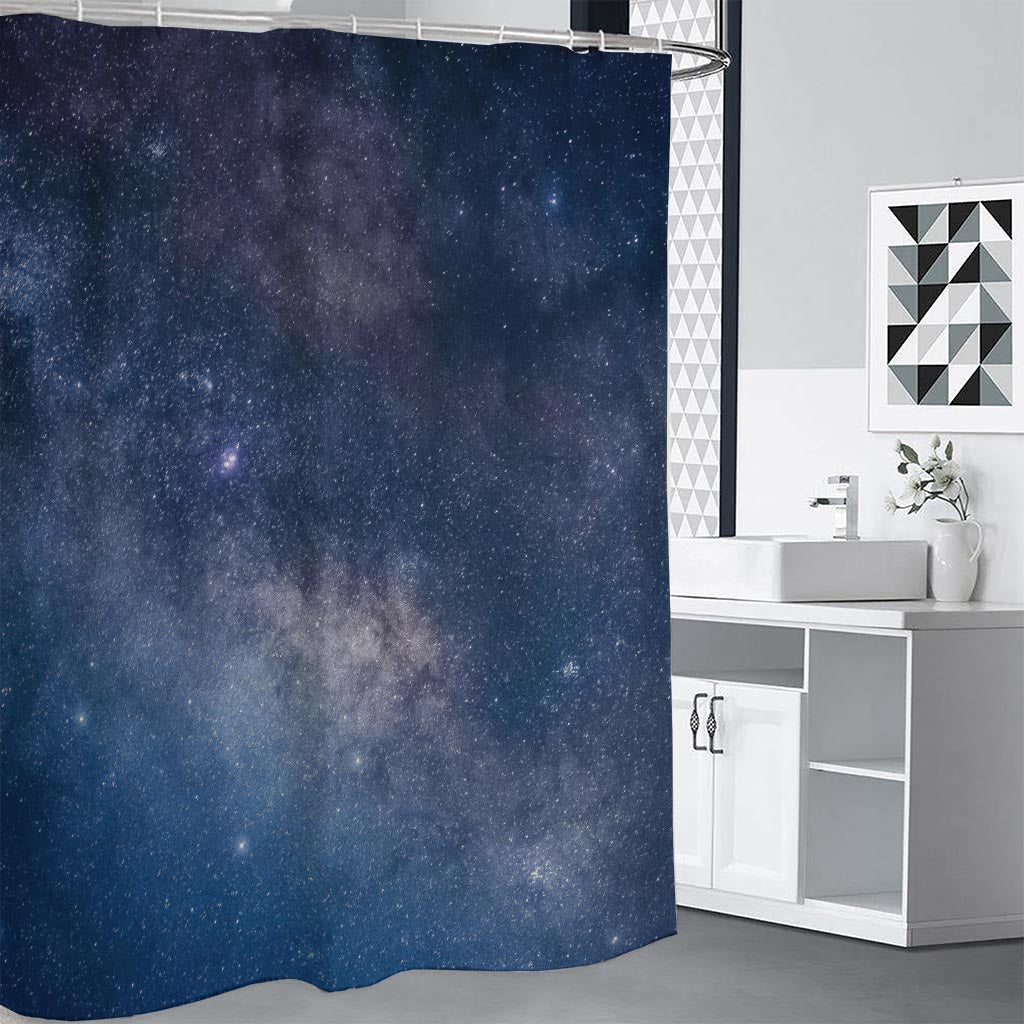 Dark Nebula Universe Galaxy Space Print Shower Curtain