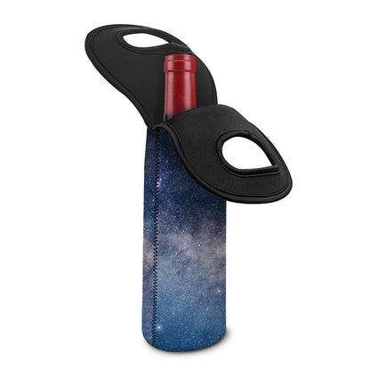 Dark Nebula Universe Galaxy Space Print Single Neoprene Wine Tote