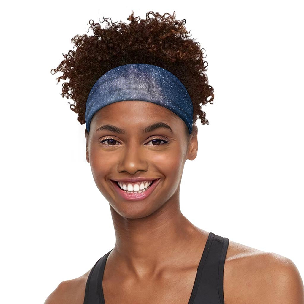 Dark Nebula Universe Galaxy Space Print Sports Headband