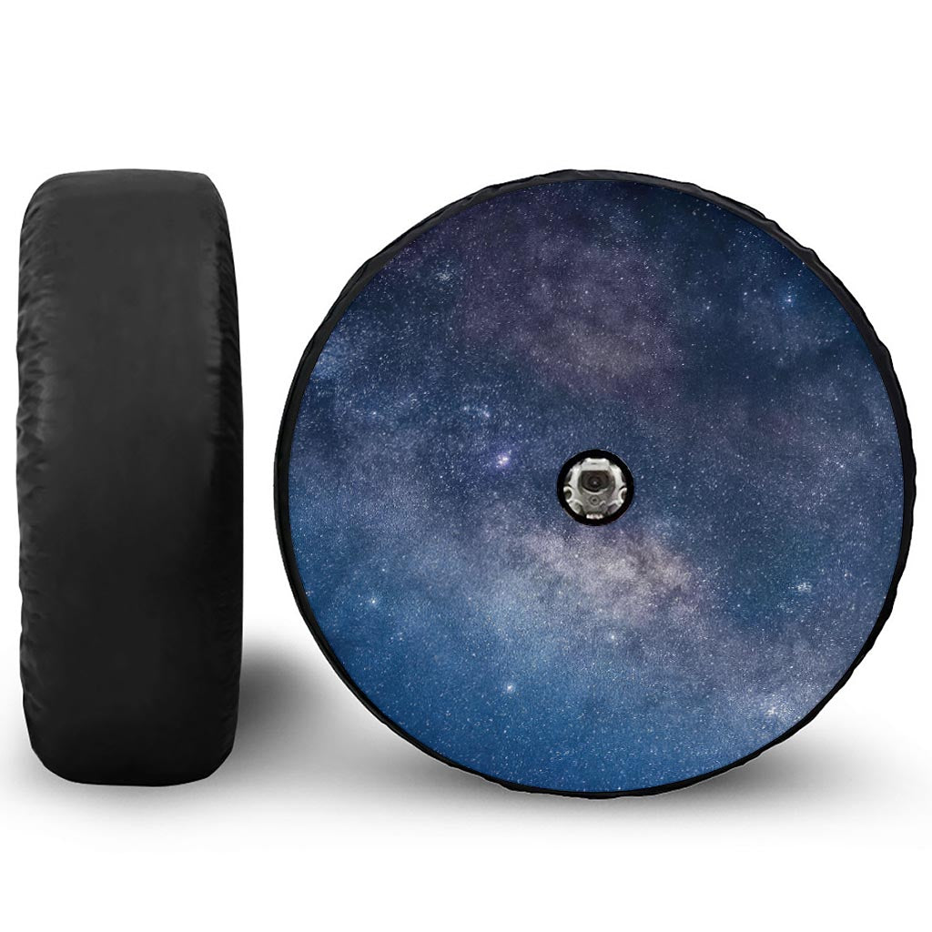 Dark Nebula Universe Galaxy Space Print Tire Cover With Camera Hole