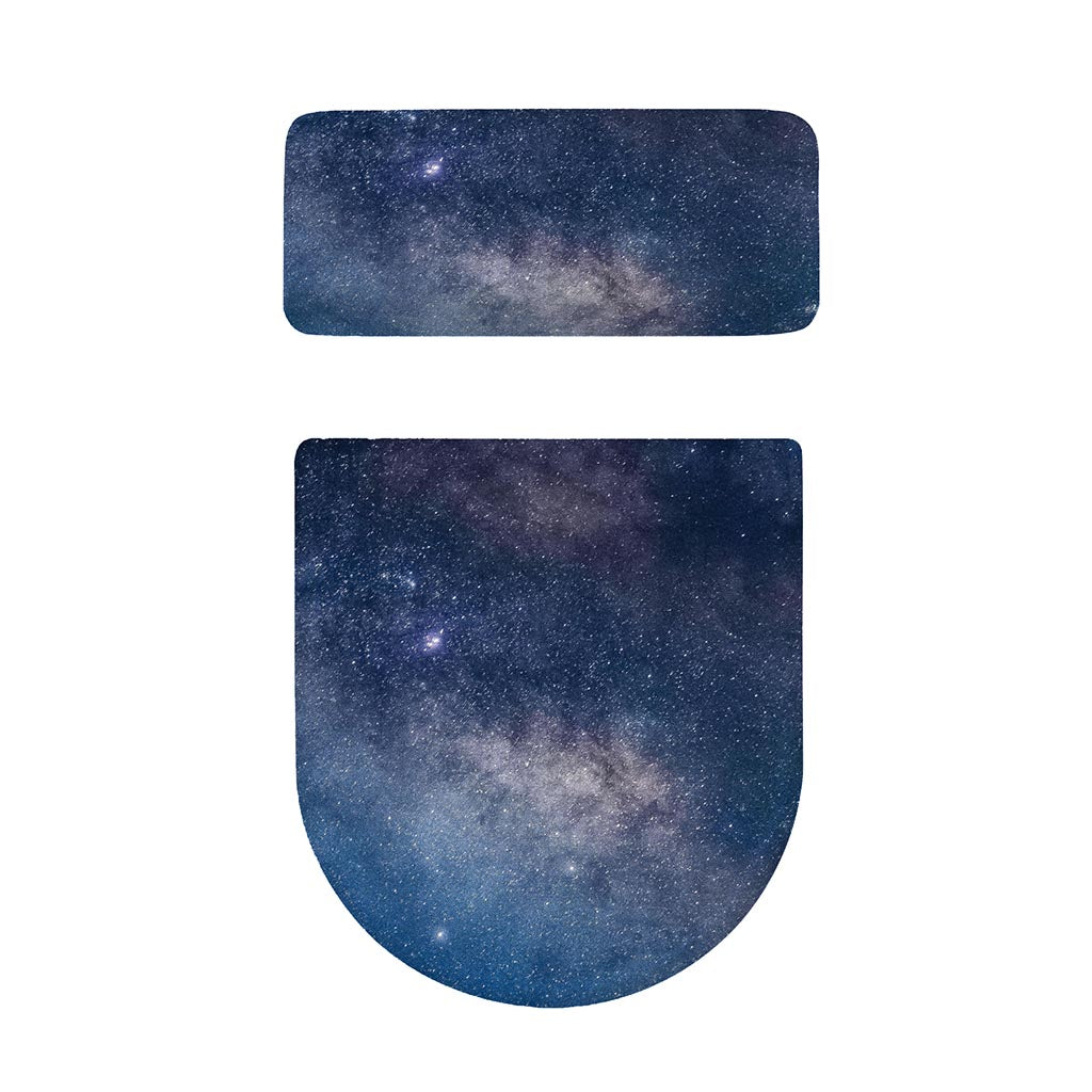 Dark Nebula Universe Galaxy Space Print Toilet Lid And Tank Cover Set