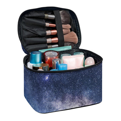 Dark Nebula Universe Galaxy Space Print Travel Makeup Bag
