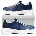Dark Nebula Universe Galaxy Space Print White Chunky Shoes