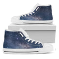 Dark Nebula Universe Galaxy Space Print White High Top Sneakers