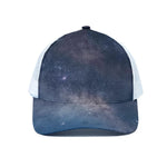 Dark Nebula Universe Galaxy Space Print White Mesh Trucker Cap