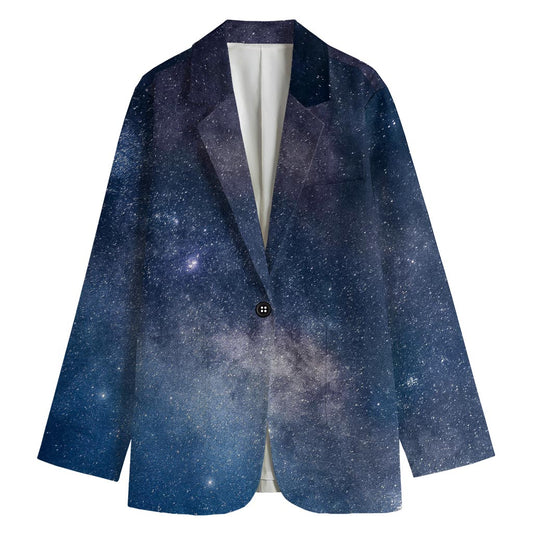 Dark Nebula Universe Galaxy Space Print Women's Blazer