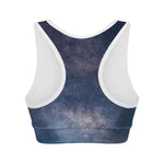 Dark Nebula Universe Galaxy Space Print Women's Sports Bra