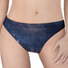 Dark Nebula Universe Galaxy Space Print Women's Thong