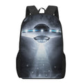 Dark Night UFO Print 17 Inch Backpack
