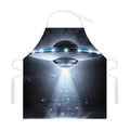 Dark Night UFO Print Adjustable Apron