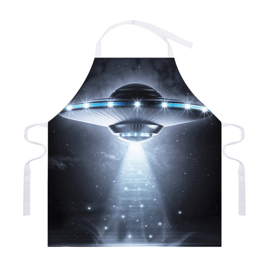 Dark Night UFO Print Adjustable Apron