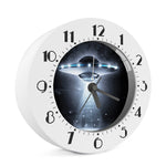 Dark Night UFO Print Alarm Clock
