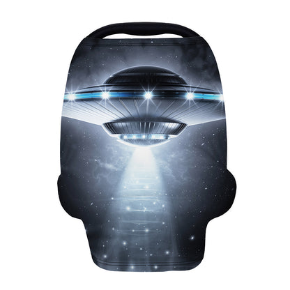 Dark Night UFO Print Baby Seat Cover