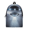 Dark Night UFO Print School Backpack