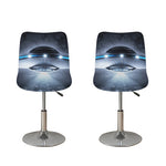 Dark Night UFO Print Bar Stool Covers