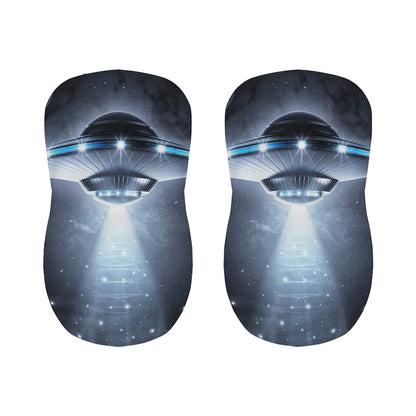 Dark Night UFO Print Bar Stool Covers