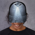 Dark Night UFO Print Baseball Cap