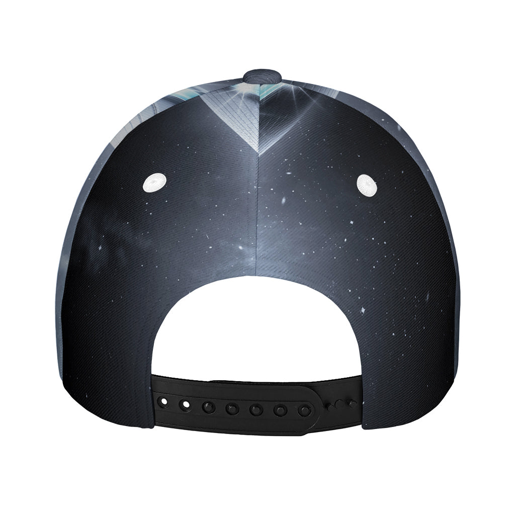 Dark Night UFO Print Baseball Cap
