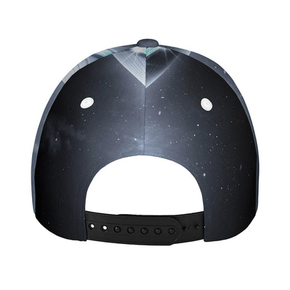 Dark Night UFO Print Baseball Cap