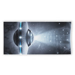 Dark Night UFO Print Beach Towel