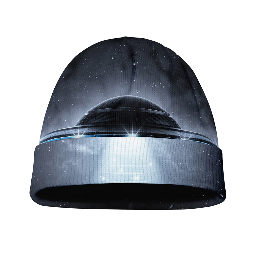 Dark Night UFO Print Beanie