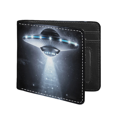 Dark Night UFO Print Bifold Wallet