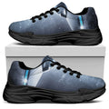 Dark Night UFO Print Black Chunky Shoes