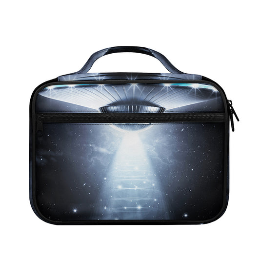 Dark Night UFO Print Briefcase Bible Bag