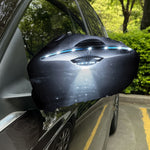 Dark Night UFO Print Car Side Mirror Covers