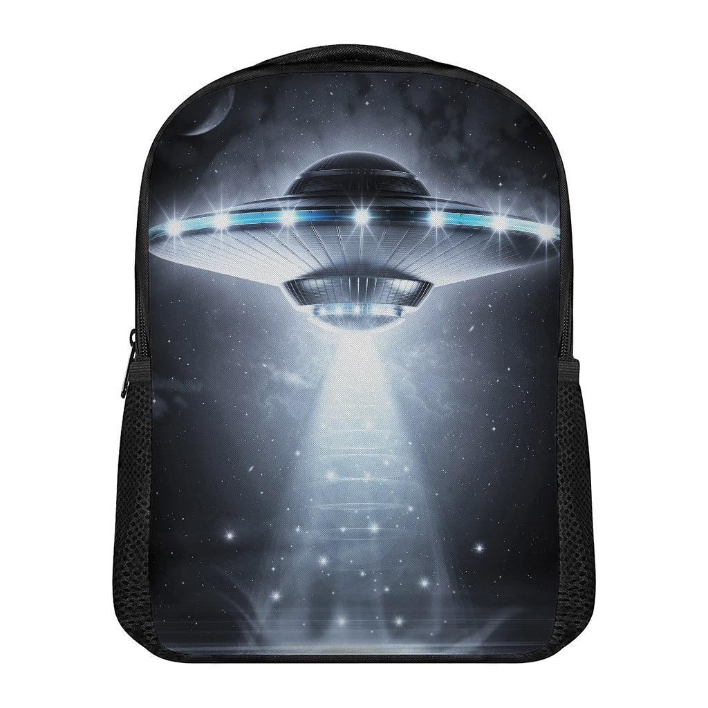 Dark Night UFO Print Casual Backpack