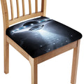 Dark Night UFO Print Chair Cushion Cover